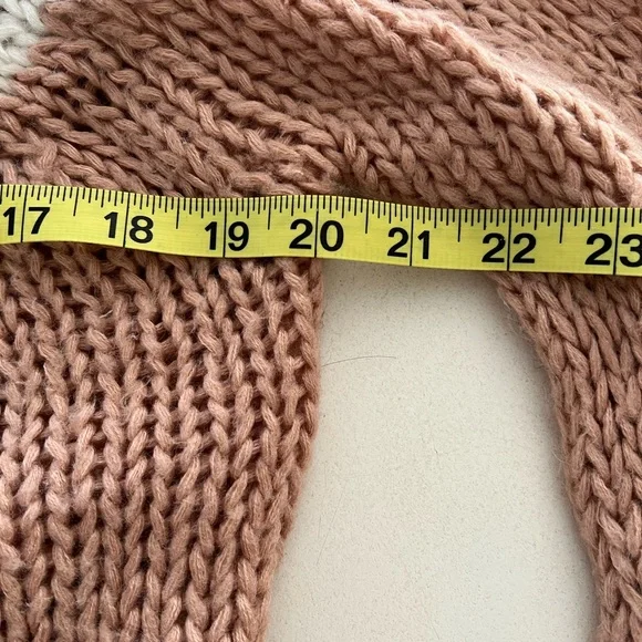 Lola Devon Multicolor Stripe Open Knit Crochet Sweater Medium - Picture 5 of 7